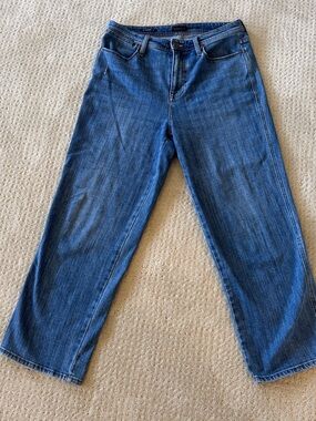 Talbots Mid-Blue Wide-Leg Jeans for Women
